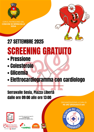 Giornata del cuore con screening gratuito